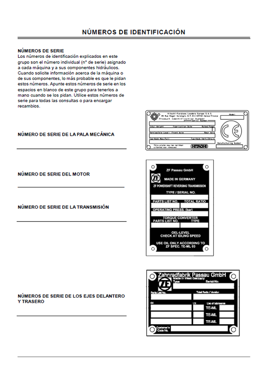 Manual del Operador Cargador sobe Ruedas Hitachi LX145E-2, LX170E-2, LX210E-2, LX290E-2