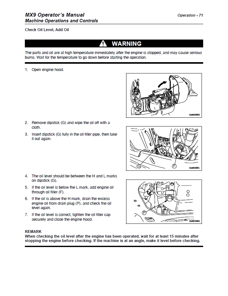 Manual del Operador Excavadora Ditch Witch MX9