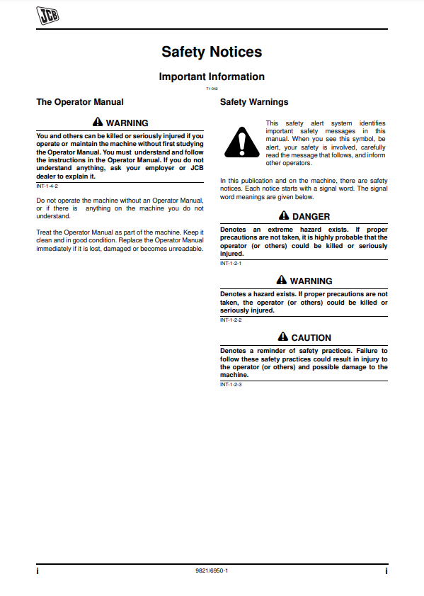 Manual del Operador Mini Excavadora JCB 8085 ZTS