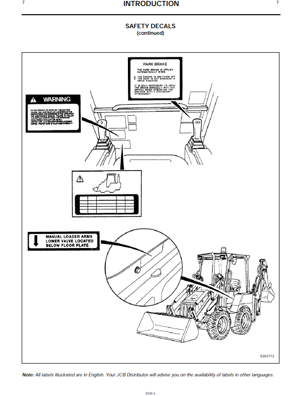 Manual del Operador Retroexcavadora JCB 1CX