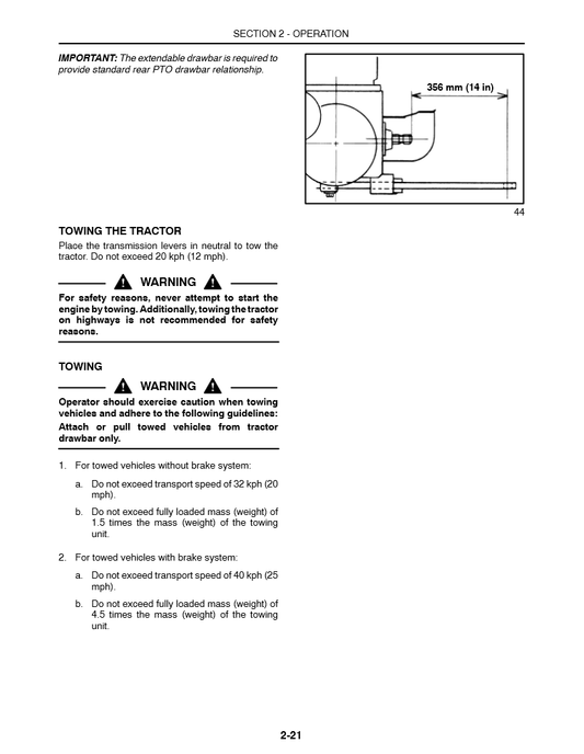 Manual del Operador Tractor Case DX55 2WD, DX55 4WD, DX60