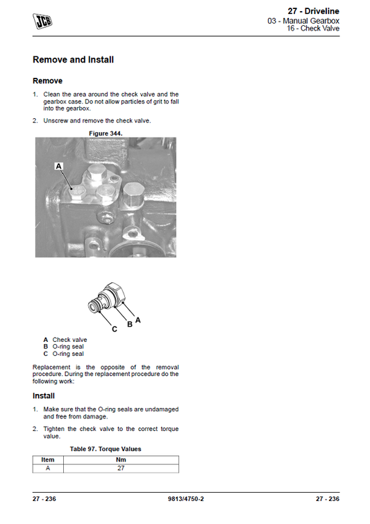 Manual del Operador Transmisiónes JCB