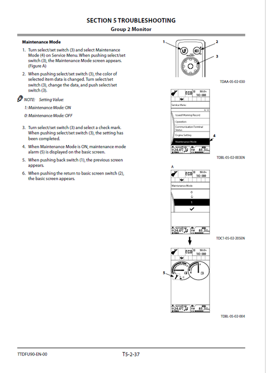 Manuales Técnicos Excavadora Hitachi ZX225US-5A, ZX225USLC-5A