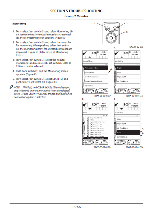 Manuales Técnicos Excavadora Hitachi ZX280-5G, ZX280LC-5G