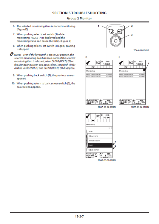 Manuales Técnicos Excavadora Hitachi ZX870-5B