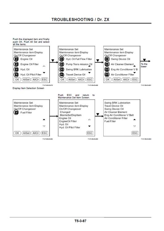 Manuales Técnicos Excavadoras Hitachi ZX400R-3, ZX400LCH-3