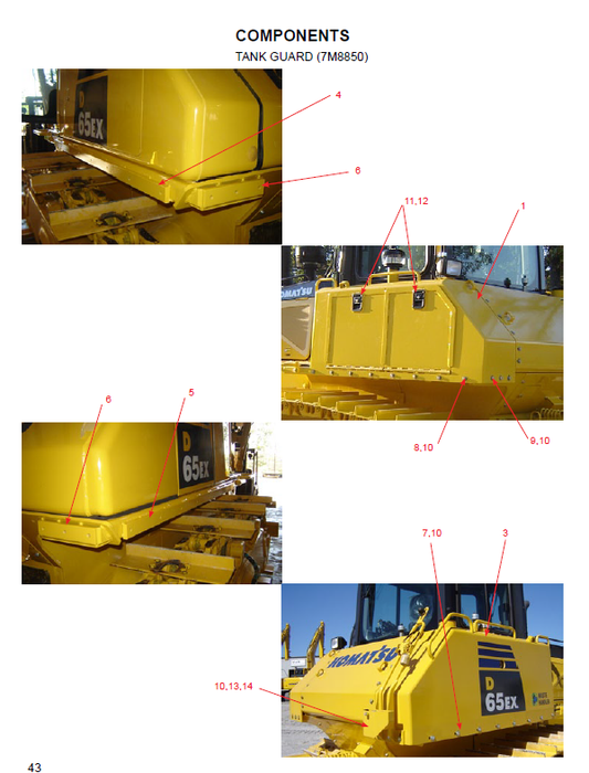 Manuales de Información de Producto Bulldozer Komatsu D65-17 - W12CLD65EX17001