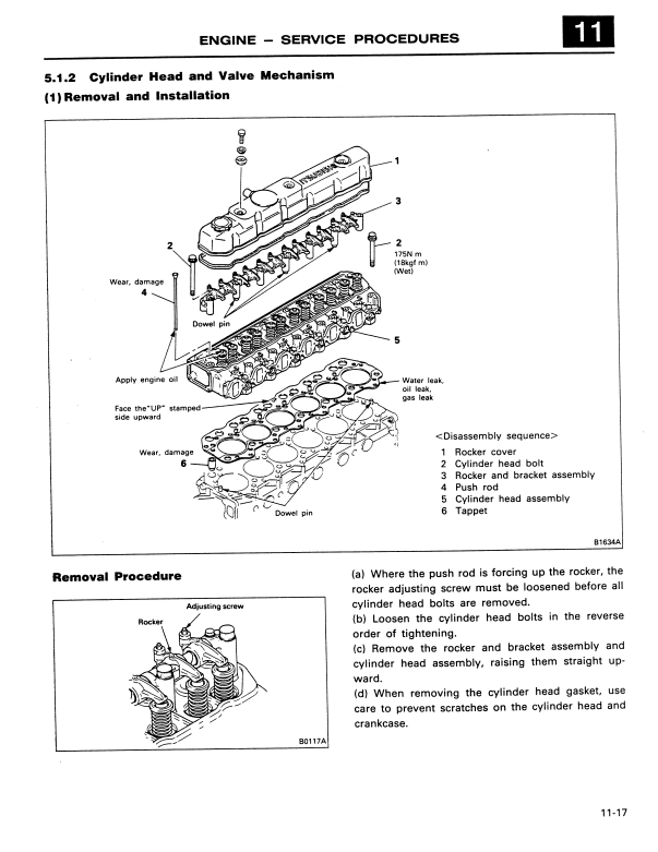 Manual de Reparación Motor Diesel Mitsubishi - Kobelco 6D3