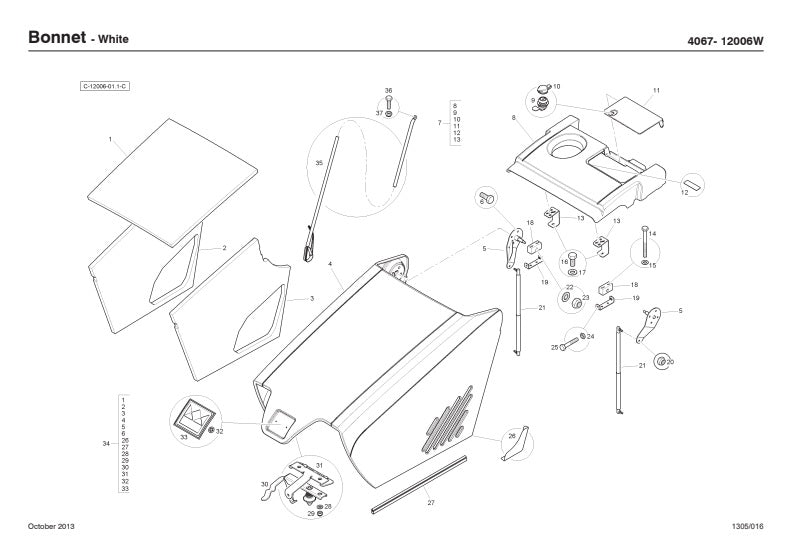 Manual de Partes Retroexcavadora Terex TLB990 TIER 3 Interim Stage 3B