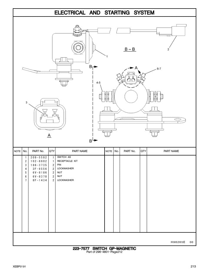 CATALOGO DE PARTES EXCAVADORA 311D RR AKW