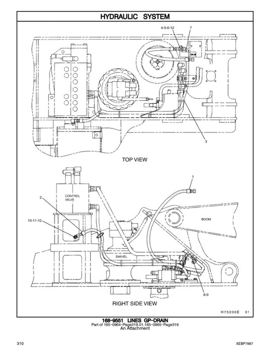 CATALOGO DE PARTES EXCAVADORA 312C CAE1-01200