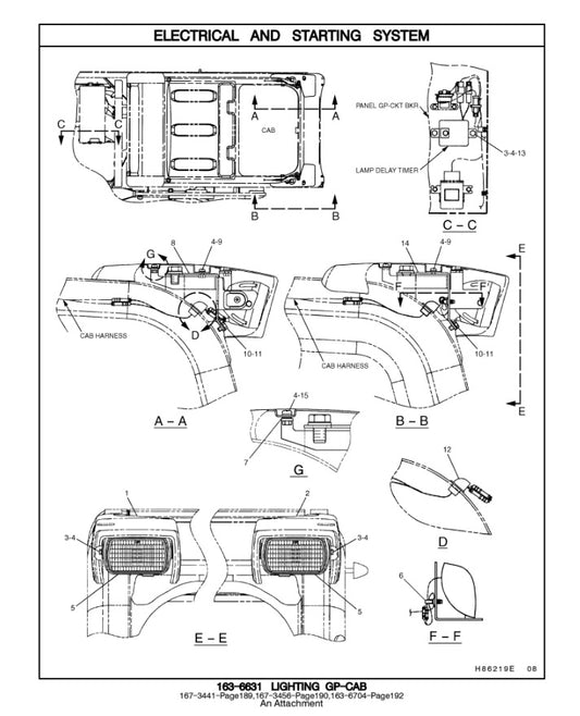 CATALOGO DE PARTES EXCAVADORA 312C CAE1201