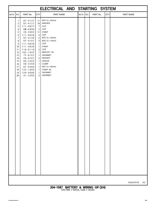 CATALOGO DE PARTES EXCAVADORA 320C u 320C lu FBB1 / GAB1 / 7JK52516