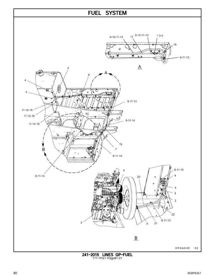 CATALOGO DE PARTES EXCAVADORA 320D-320D L AZR/ EBT/ BWP/ FNA