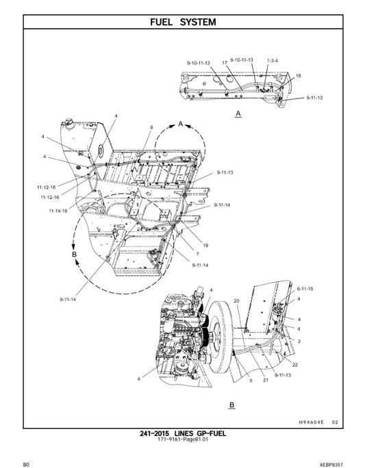 CATALOGO DE PARTES EXCAVADORA 320D-320D L AZR/ EBT/ BWP/ FNA