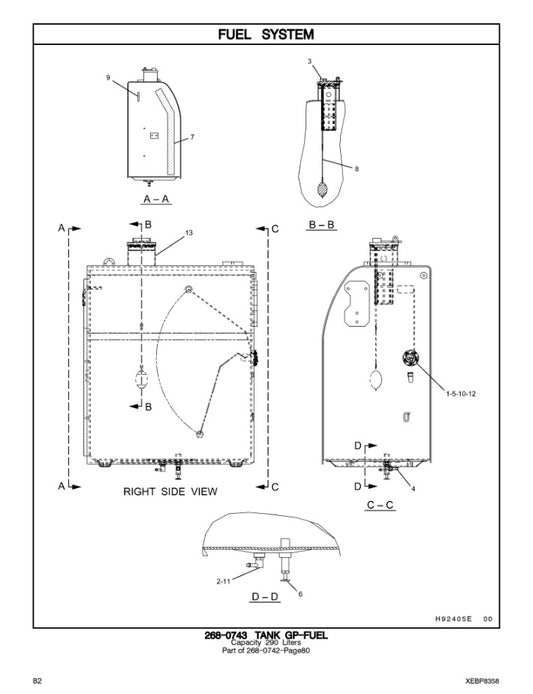 CATALOGO DE PARTES EXCAVADORA 320D RR-320D LRR AMR/ CWN