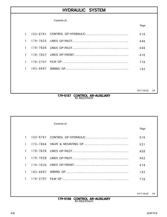 CATALOGO DE PARTES EXCAVADORA 325C-325C L BKH/ BLA/ BKT/ BLX