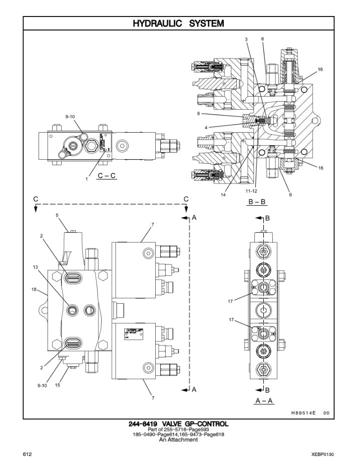CATALOGO DE PARTES EXCAVADORA 330D-330D L LCJ/ PFC/ NEF/ RDK