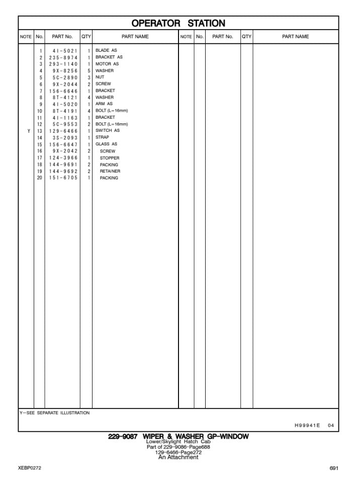 CATALOGO DE PARTES EXCAVADORA 336D-336D L JER/ EMX/ NLS/ SKE