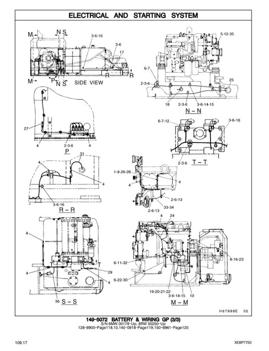 CATALOGO DE PARTES EXCAVADORA 345B 345BL 6MW1 8RW1