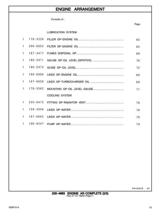 CATALOGO DE PARTES EXCAVADORA 385B BKX1