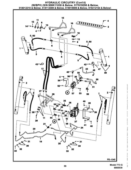 CATALOGO DE PARTES MINI CARGADOR 773 S/N 500K11001 / S/N 518011001 / S/N 518111001 - 518114999 / S/N 519011001 - 519027999 / S/N 519211001 - 519214999 / S/N 517611001 - 517624999