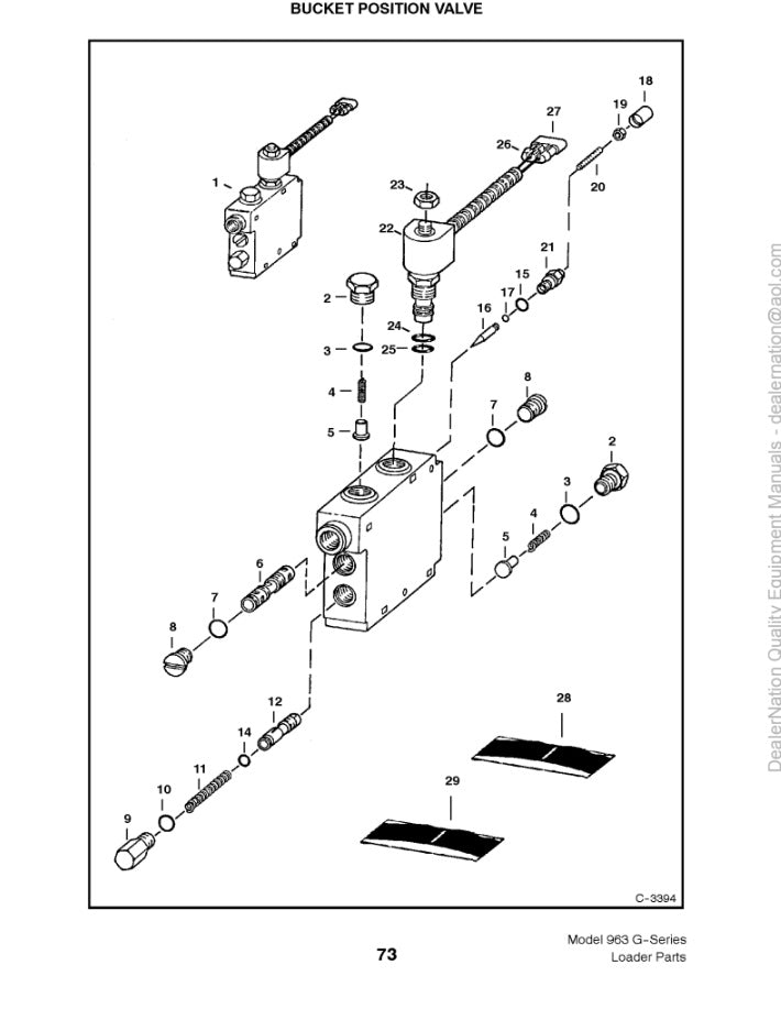 Manual de Partes Minicargador Bobcat 963 Serie G