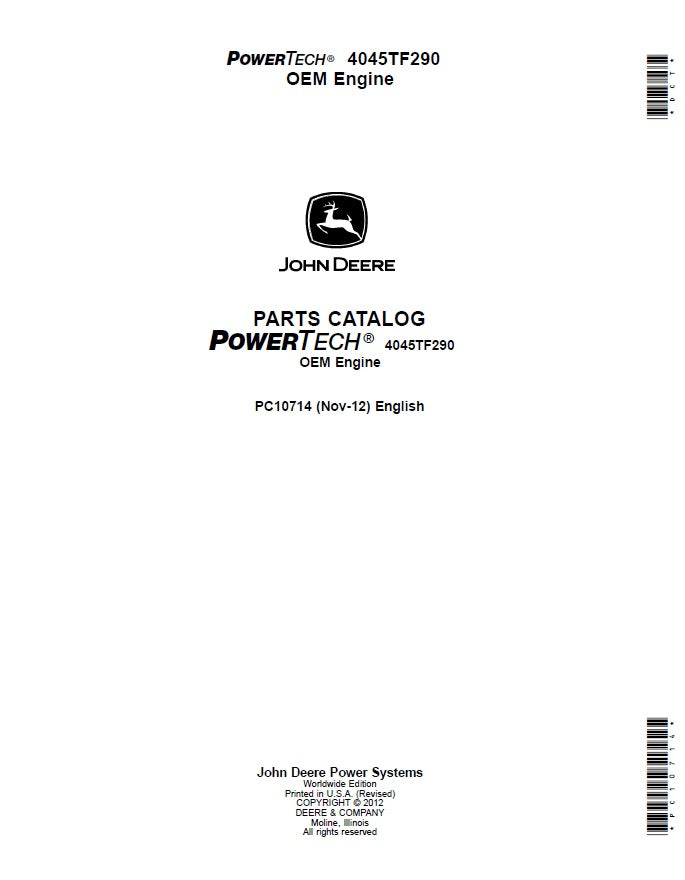 Catalogo de Partes John Deere PowerTech 4045TF290