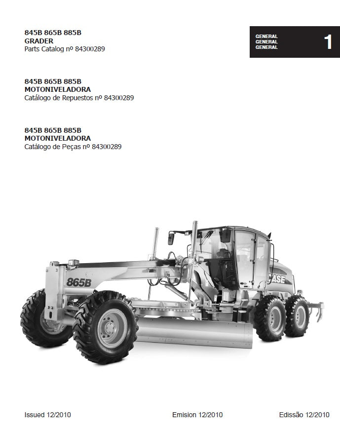 Catalogo de Piezas Case 845B- 865B- 885B