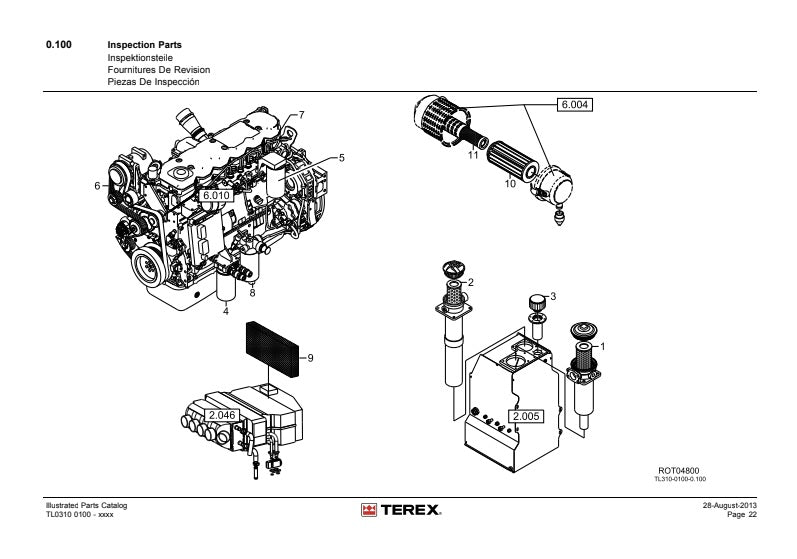 MANUAL DE PARTES CARGADOR FRONTAL TL 310