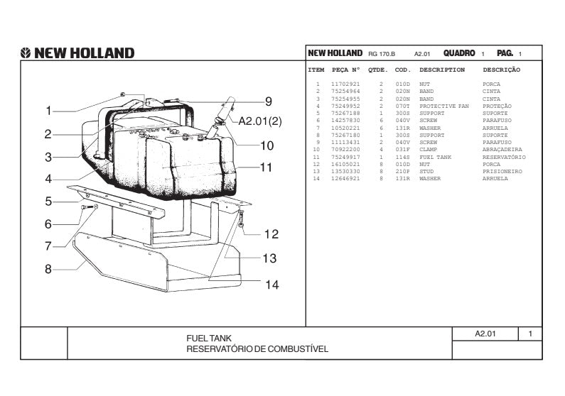 MANUAL DE PARTES MOTONIVELADORA RG 170.B