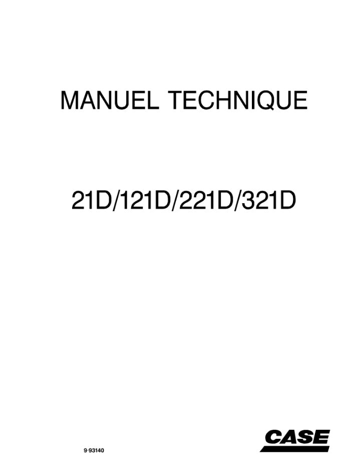 MANUAL DE SERVICIOS CARGADOR FRONTAL 21D/ 121D/ 221D/ 321D