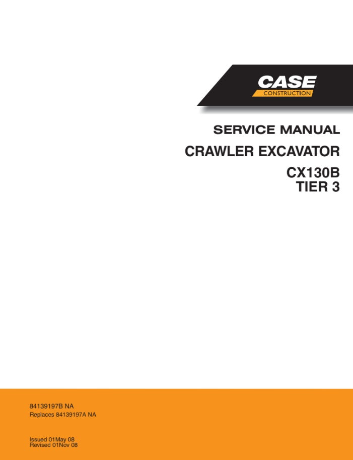 MANUAL DE SERVICIOS EXCAVADORA CX130B TIER 3