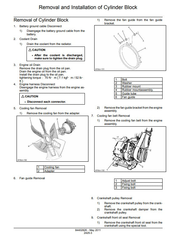 MANUAL DE SERVICIOS EXCAVADORA CX250C CX250CLR Tier 4