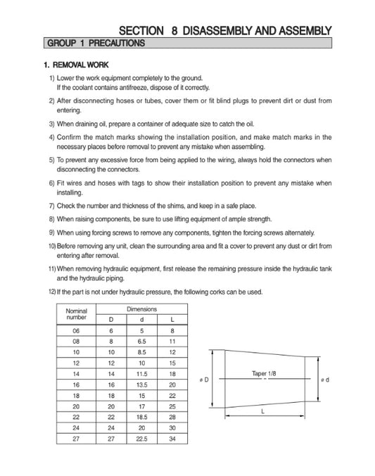 Manual de Taller Excavadora Hyundai HX145LCR