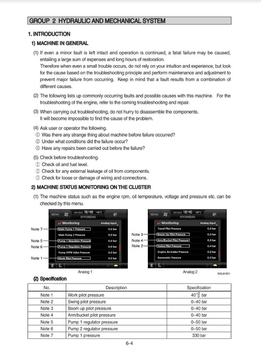 MANUAL DE SERVICIOS EXCAVADORA HX480,520L