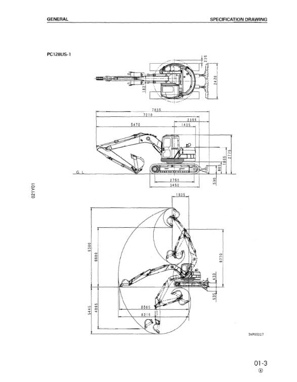 MANUAL DE SERVICIOS EXCAVADORA PC128UU-1 PC128US-1.