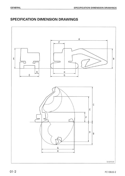 MANUAL DE SERVICIOS EXCAVADORA PC158US-2 PC158USLC-2
