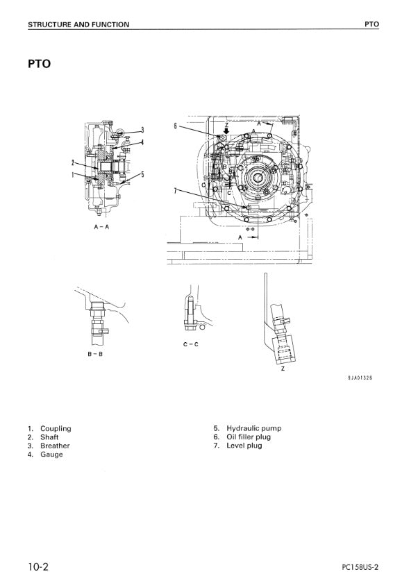 MANUAL DE SERVICIOS EXCAVADORA PC158US-2 PC158USLC-2
