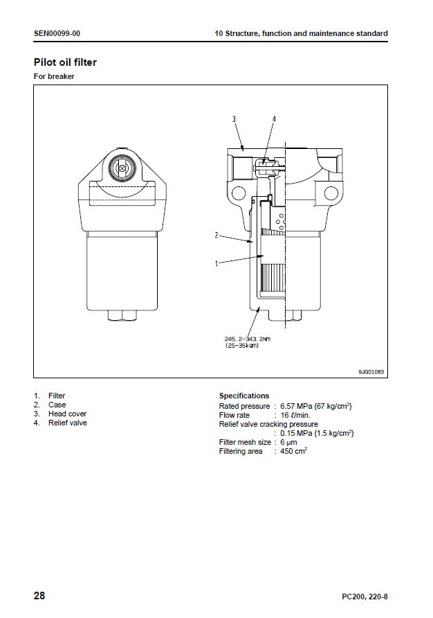 MANUAL DE SERVICIOS EXCAVADORA PC200-8 PC200LC-8 PC220-8 PC220LC-8