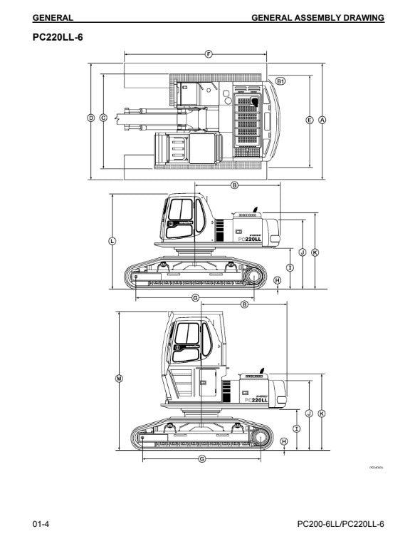 MANUAL DE SERVICIOS EXCAVADORA PC200LL-6 PC220LL-6