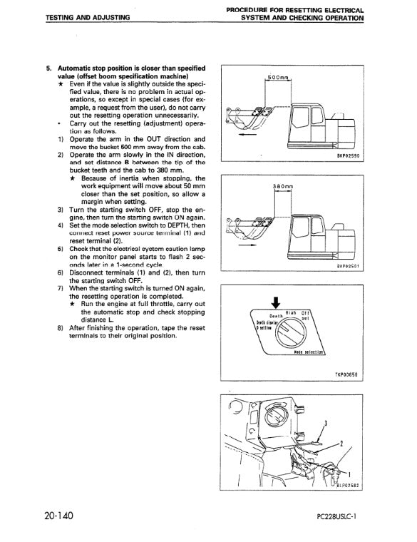 MANUAL DE SERVICIOS EXCAVADORA PC228US-2 PC228USLC-1,2