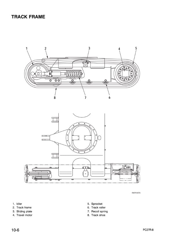 MANUAL DE SERVICIOS EXCAVADORA PC27R-8 DELUXE