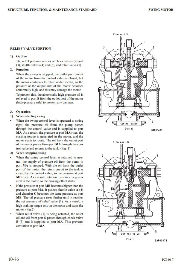 MANUAL DE SERVICIOS EXCAVADORA PC340LC, 340NLC-7K