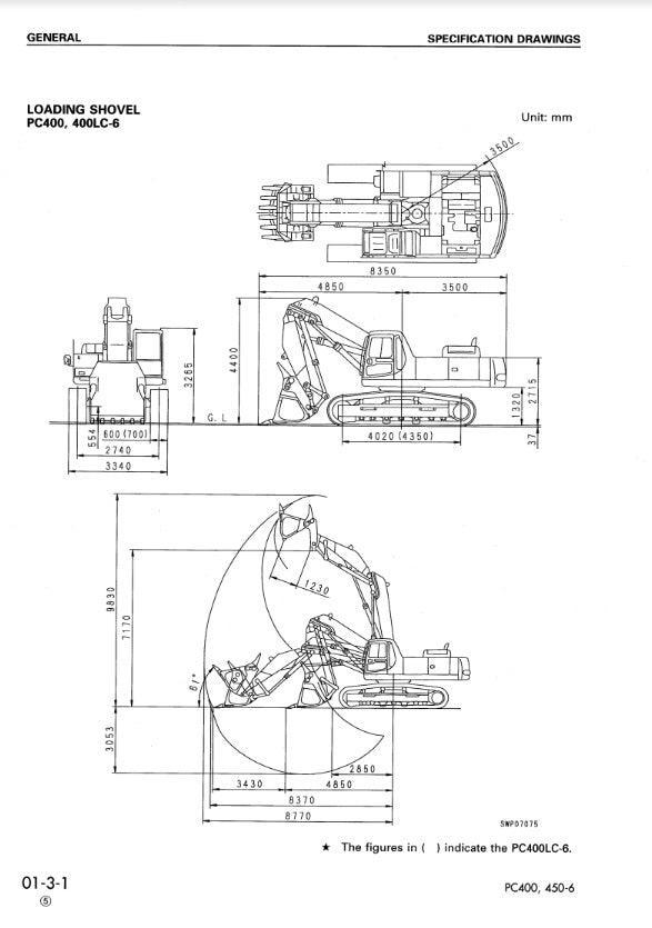 MANUAL DE SERVICIOS EXCAVADORA PC400 400LC-6 PC450 450LC-6