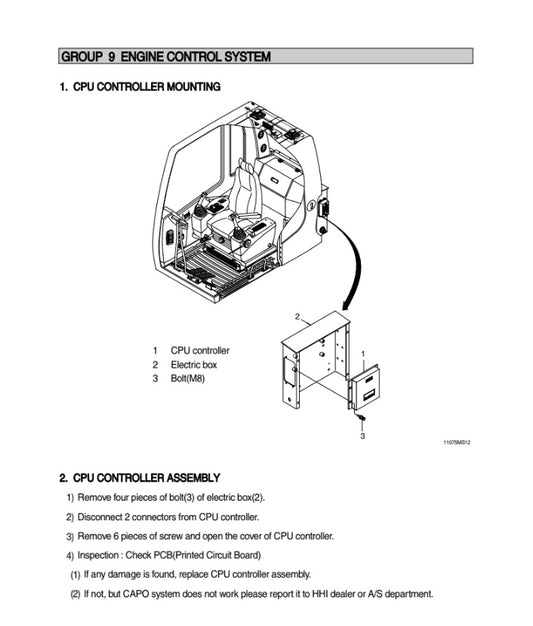 MANUAL DE SERVICIOS EXCAVADORA R110-7