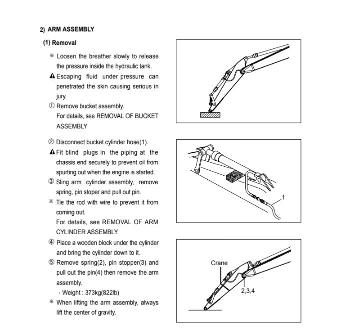 MANUAL DE SERVICIOS EXCAVADORA R130LC-3