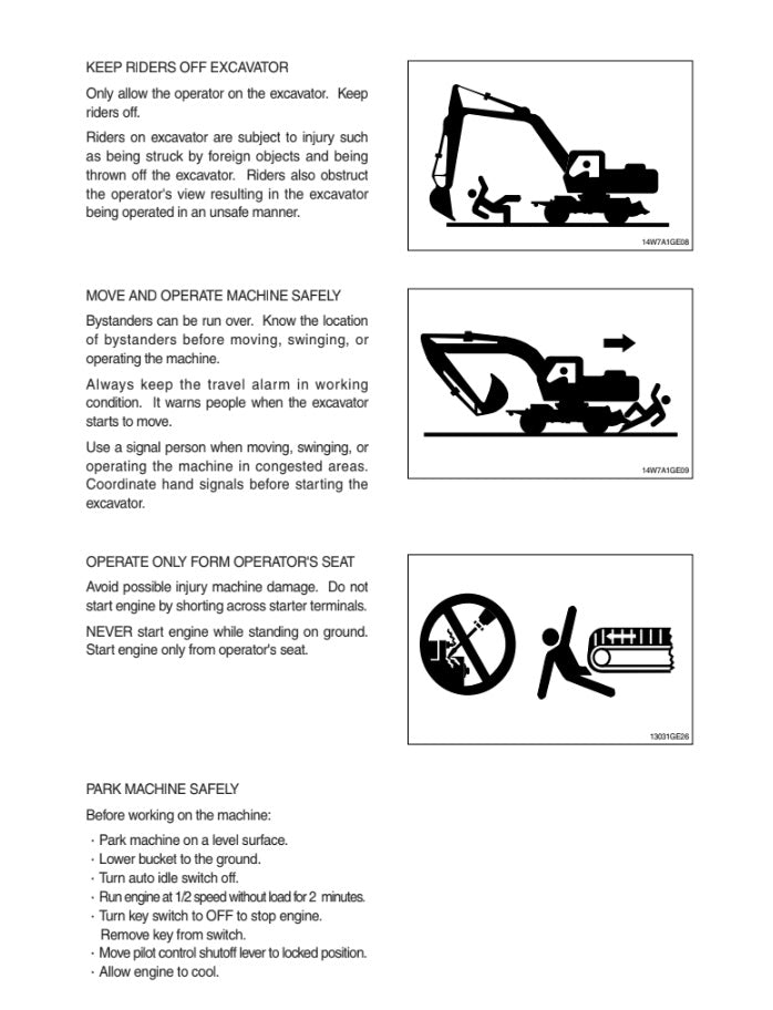 MANUAL DE SERVICIOS EXCAVADORA R140W-7A