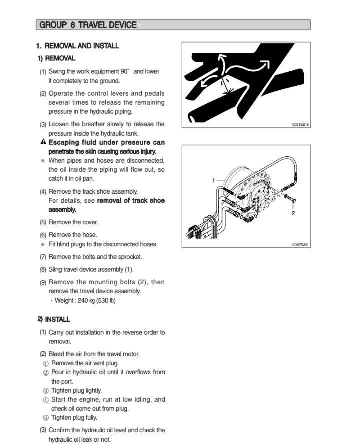 MANUAL DE SERVICIOS EXCAVADORA R145CR-9