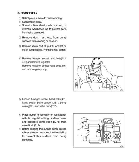 MANUAL DE SERVICIOS EXCAVADORA R250LC-7A